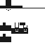 White Minecraft skin texture, 64x64 pixels