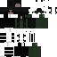Black green Minecraft skin texture, 64x64 pixels