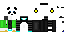Minecraft skin texture, 64x32 legacy pixels