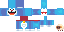 Minecraft skin texture, 64x32 legacy pixels