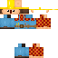 Minecraft skin texture, 64x64 pixels