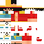 Minecraft skin texture, 64x64 pixels