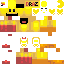 Minecraft skin texture, 64x64 pixels