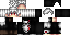 Minecraft skin texture, 64x32 legacy pixels