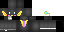 Minecraft skin texture, 64x32 legacy pixels
