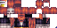 Minecraft skin texture, 64x32 legacy pixels