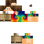 Minecraft skin texture, 64x64 pixels