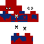 Minecraft skin texture, 64x64 pixels