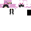 White Minecraft skin texture, 64x64 pixels