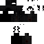 Black Minecraft skin texture, 64x64 pixels
