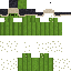 Green Minecraft skin texture, 64x64 pixels