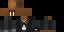 Minecraft skin texture, 64x32 legacy pixels