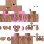 Minecraft skin texture, 64x64 pixels