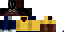Minecraft skin texture, 64x32 legacy pixels