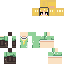 Minecraft skin texture, 64x64 pixels