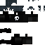 Black Minecraft skin texture, 64x64 pixels