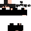 Black Minecraft skin texture, 64x64 pixels