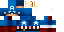 Minecraft skin texture, 64x32 legacy pixels