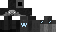Minecraft skin texture, 64x32 legacy pixels