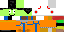 Minecraft skin texture, 64x32 legacy pixels