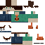 Minecraft skin texture, 64x64 pixels