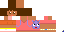 Minecraft skin texture, 64x32 legacy pixels