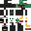 Minecraft skin texture, 64x64 pixels