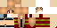 Minecraft skin texture, 64x32 legacy pixels