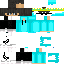 Minecraft skin texture, 64x64 pixels