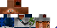 Minecraft skin texture, 64x32 legacy pixels