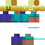 Minecraft skin texture, 64x64 pixels