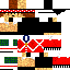 Minecraft skin texture, 64x64 pixels