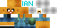 Minecraft skin texture, 64x32 legacy pixels