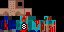 Minecraft skin texture, 64x32 legacy pixels
