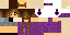 Minecraft skin texture, 64x32 legacy pixels