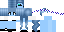 Minecraft skin texture, 64x32 legacy pixels