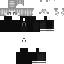 Black Minecraft skin texture, 64x64 pixels