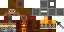 Minecraft skin texture, 64x32 legacy pixels