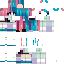 Minecraft skin texture, 64x64 pixels