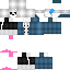 Minecraft skin texture, 64x64 pixels