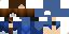 Minecraft skin texture, 64x32 legacy pixels