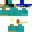 Minecraft skin texture, 64x64 pixels
