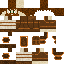 Minecraft skin texture, 64x64 pixels