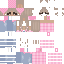 Minecraft skin texture, 64x64 pixels