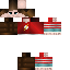Minecraft skin texture, 64x64 pixels