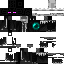Minecraft skin texture, 64x64 pixels