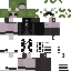 Minecraft skin texture, 64x64 pixels