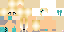Minecraft skin texture, 64x32 legacy pixels