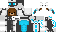Minecraft skin texture, 64x32 legacy pixels