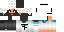 Minecraft skin texture, 64x32 legacy pixels